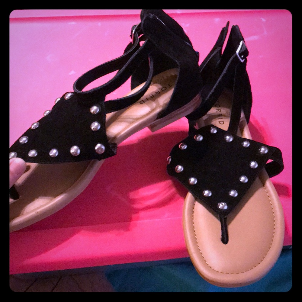 Sandals with Studs! Torrid Brand! Size: 10W
